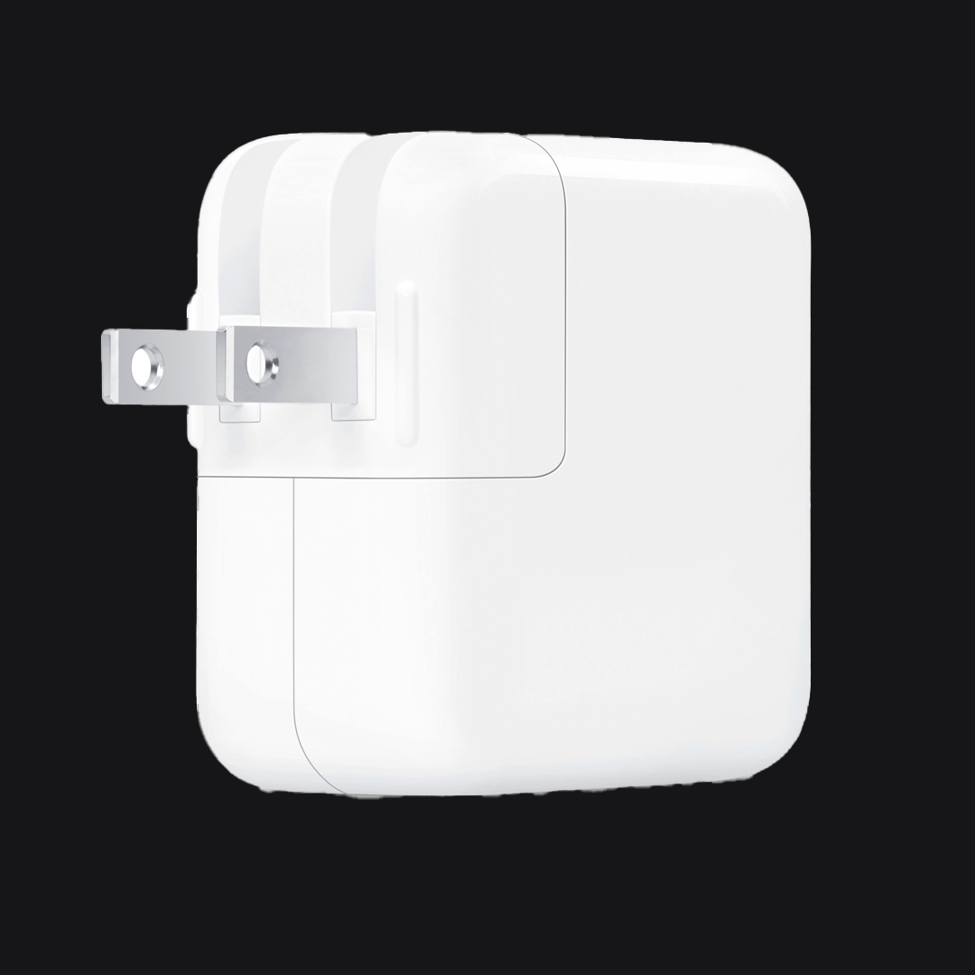 Adaptador de corriente de 35 W con dos puertos USB-C