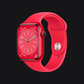 Apple Watch Series 8 (GPS + Cellular) - Caja de aluminio (PRODUCT)RED de 45 mm - Correa deportiva (PRODUCT)RED - Talla única