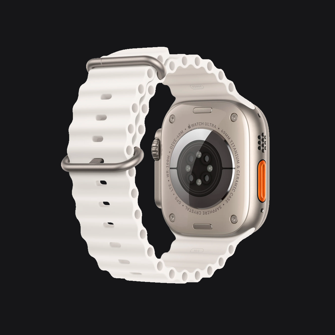 Apple Watch Ultra (GPS + Cellular) - Caja de titanio de 49 mm - Correa Ocean blanca