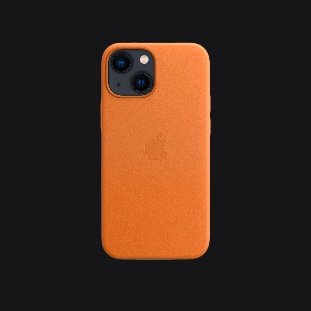 Funda de Piel Golden Brown - iPhone 13 mini