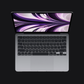 MacBook Air 13" con Chip M2 - 8GB Ram - 8 Nucleos (2022) - 256 GB - Gris Espacial