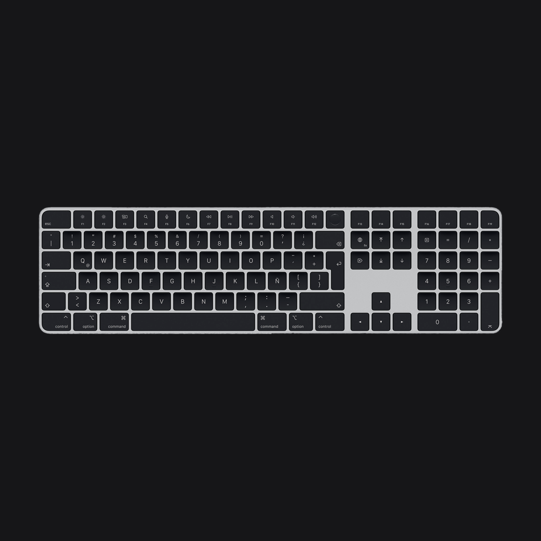 Magic KeyBoard para Mac M1 con Touch ID + Teclado Numerico - Negro