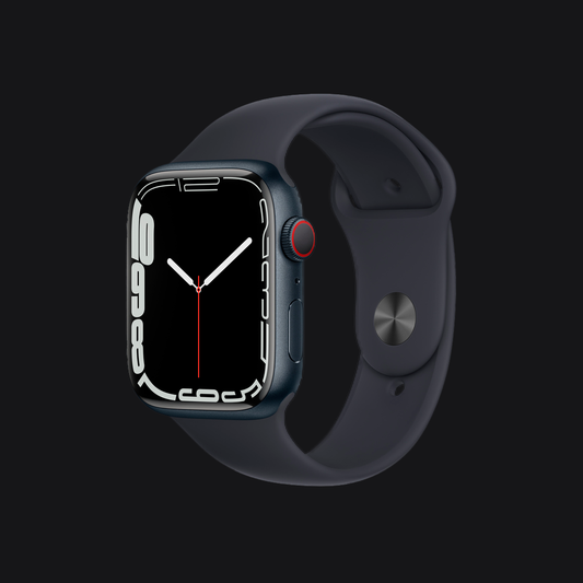 Apple Watch Sport Watch S7 GPS + Cellular (41mm) - Negro - Correa Deportiva Negra